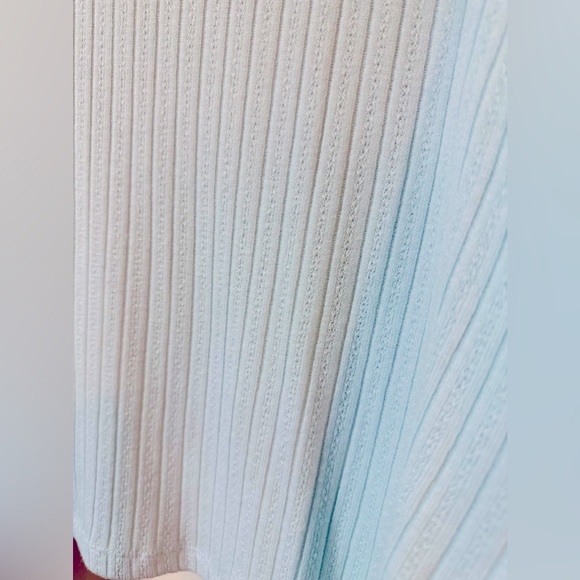 Plus size Mock Neck perforated/Pearl detailed sweater Blouse - Picture 8 of 11